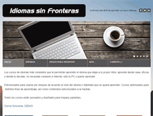 Tablet Screenshot of idiomassinfronteras.com